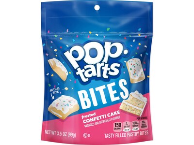 Kelloggs Pop-Tarts Bites Confetti Cake Toaster Pastries, 3.5 oz., 6/Carton (KEE25063)