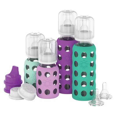 Lifefactory Baby Water Bottle, Assorted Colors, 9 oz. (LF120405C4)