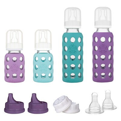 Lifefactory Baby Water Bottle, Assorted Colors, 9 oz. (LF120405C4)