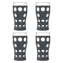 Lifefactory Cup with Protective Silicone Sleeves, 4 Count, Carbon, 20 oz. (LF340106C4)