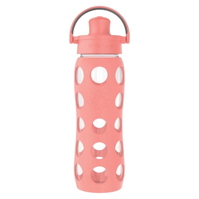 Lifefactory Glass Water Bottle, 22 oz., Cantaloupe (LIFLG4321MCA4)