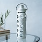 Lifefactory Water Bottle with Active Flip Cap and Protective Silicone Sleeve, Cool Gray, 22 oz. (LG4321MCG4)