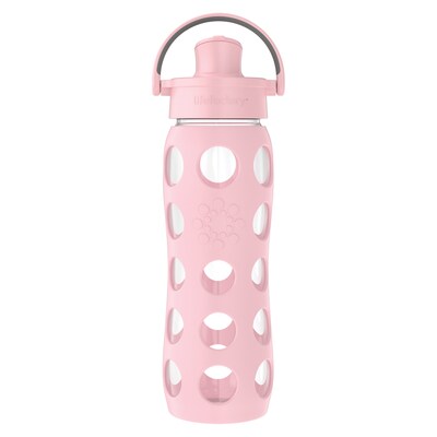 Lifefactory Glass Water Bottle, 22 oz., Desert Rose (LIFLG4321MDR4)