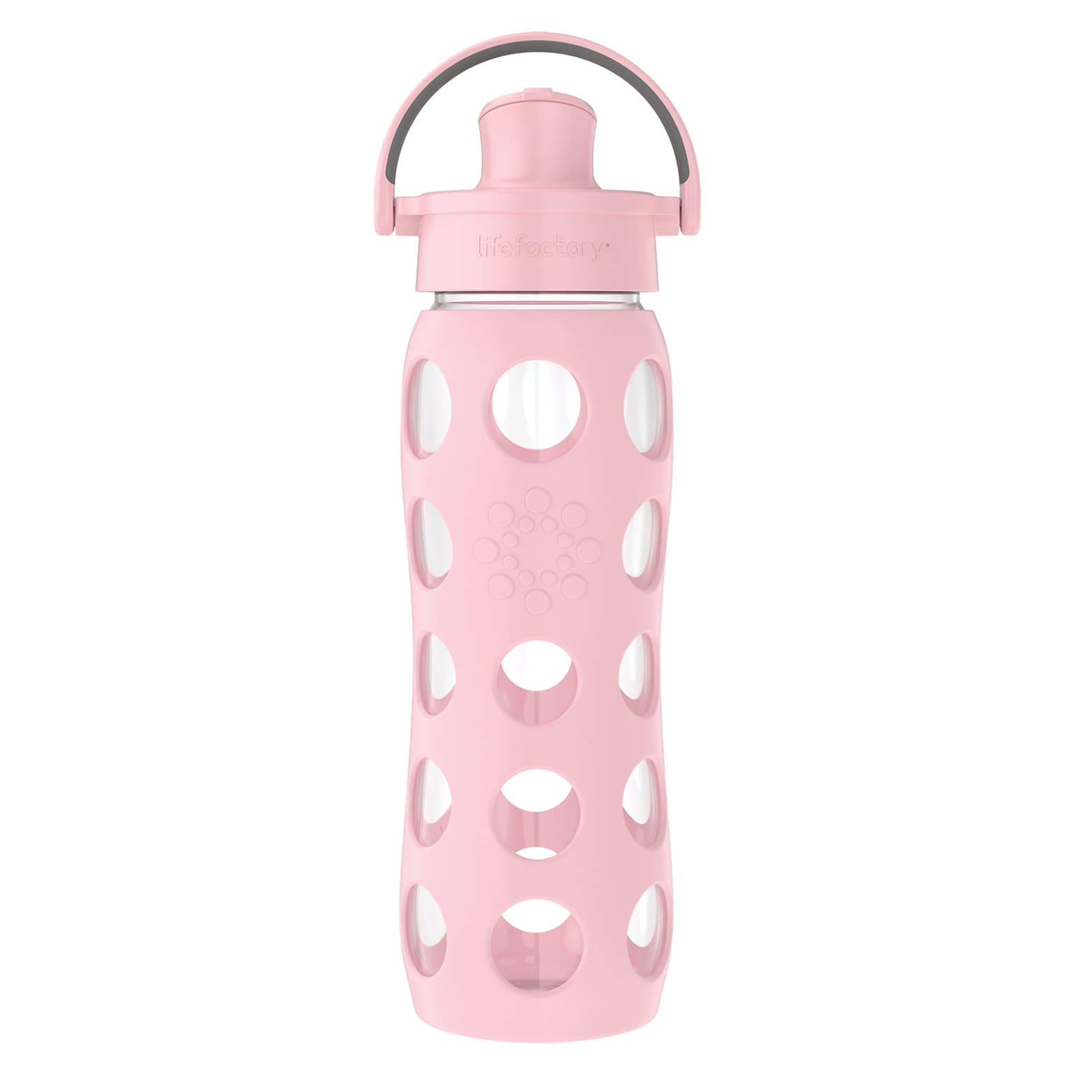 Lifefactory Glass Water Bottle, 22 oz., Desert Rose (LIFLG4321MDR4)