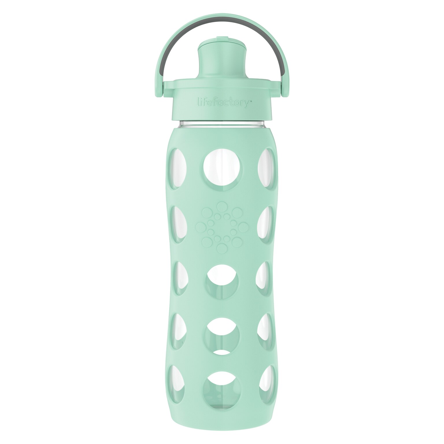 Lifefactory Glass Water Bottle, 22 oz., Mint (LIFLG4321MMI4)