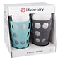 Lifefactory Cup with Protective Silicone Sleeves, Assorted Colors, 20 oz. (LG721MC4)