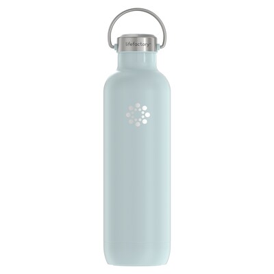 Lifefactory Stainless Steel Double Wall Insulated Water Bottle, 32 oz., Mint (LIFLS365MMI4)