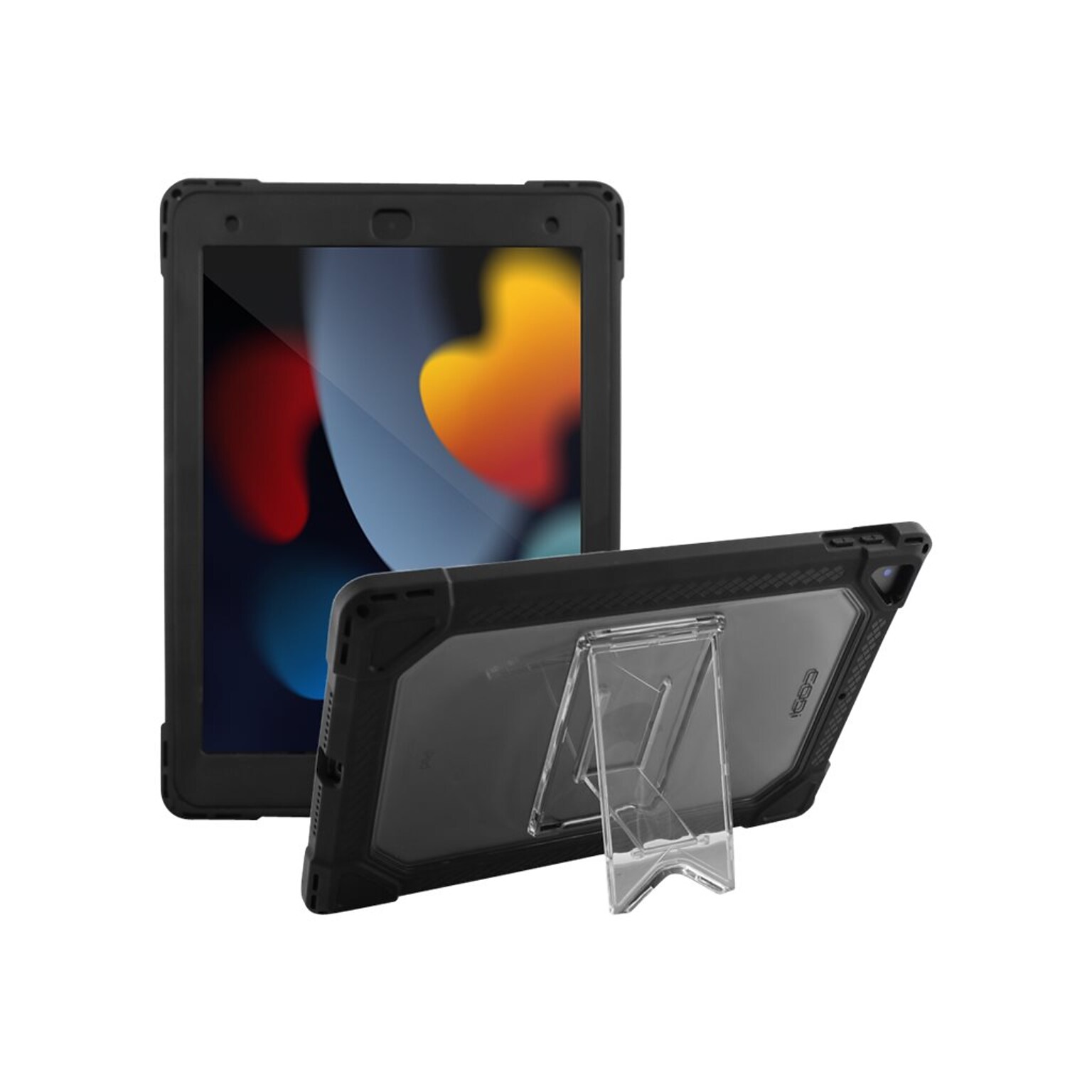 CODi Rugged Polycarbonate Case for iPad 10.2 Gen 7/8/9, Black  (C30705067)