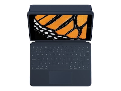 Logitech 920-010342 Plastic Keyboard Case & Folio for 10.2" iPad 7, Blue