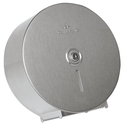 Georgia Pacific Professional Stainless Steel Jumbo Roll Tissue Dispenser, 14.25 x 4.44 x 14.25, Stainless Steel