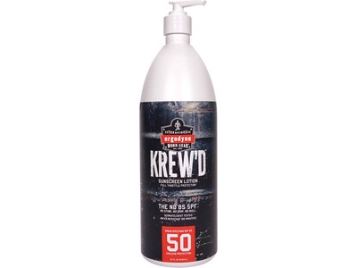 Ergodyne KREWD Sunscreen Lotion, SPF 50, 32 Oz. (16635)