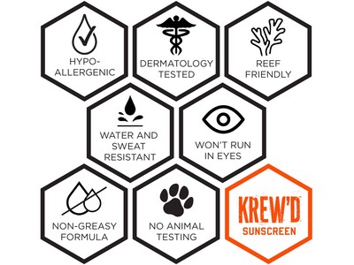 Ergodyne KREW'D Sunscreen Lotion, SPF 50, 32 Oz. (16635)