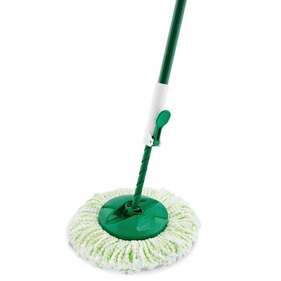 Libman Tornado Microfiber Spin Mop & Bucket, Green/White (1283001)