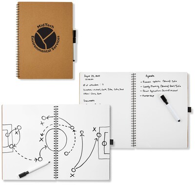 Custom Brainstorm Dry Erase Notebook