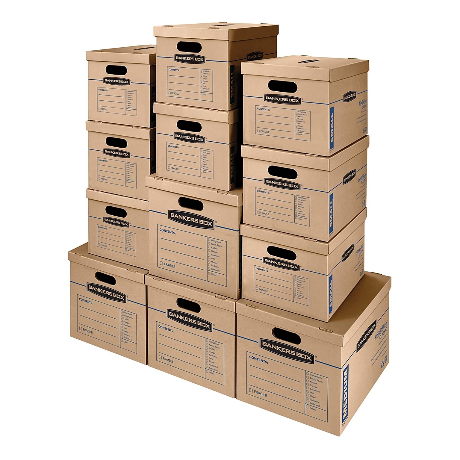 Bankers Box® SmoothMove 19 x 14.5 x 15.5 Moving Box, Kraft, 12/Carton (7716401)