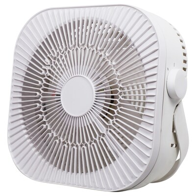 Optimus 12 3-Speed Box Fan, White, (F-1023)