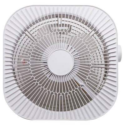 Optimus 12 3-Speed Box Fan, White, (F-1023)