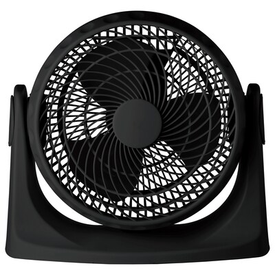 Optimus Turbo High-Performance 8-inch 2-Speed Desk Fan, Black (OPSF7080)