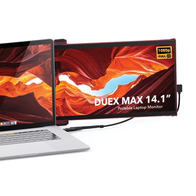 Mobile Pixels DUEX Max 14.1 IPS LCD Slide-Out Display for Laptops, Red (101-1007P03)