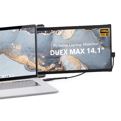 Mobile Pixels DUEX Max 14.1" IPS LCD Slide-Out Display for Laptops, Gray (101-1007P04)