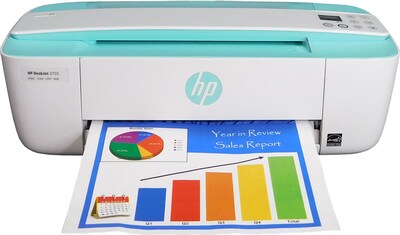 Målestok sikkerhed Reklame HP Deskjet 3755 Refurbished Compact Color Inkjet Multifunction Photo  Wireless Printer (J9V91A) | Quill.com