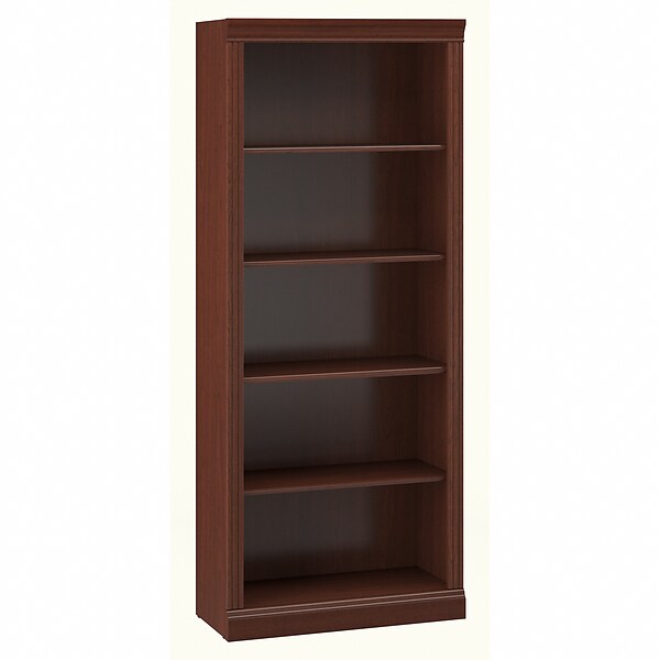 Bush Business Furniture Saratoga 30W Bookcase, Harvest Cherry