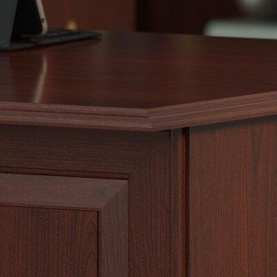 Bush Furniture Saratoga 66"W L Shaped Computer Desk with Drawers, Harvest Cherry (EX45670-03K)