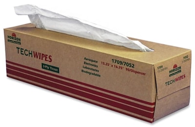 Skilcraft Techwipes Biodegradable Electronics Tissue, 3-Ply, 1,350/Box (NSN9651709)