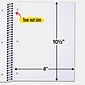 Mead Five Star 3-Subject Notebook, 8" x 10.5", Wide Ruled, 150 Sheets, Assorted Colors (51014)