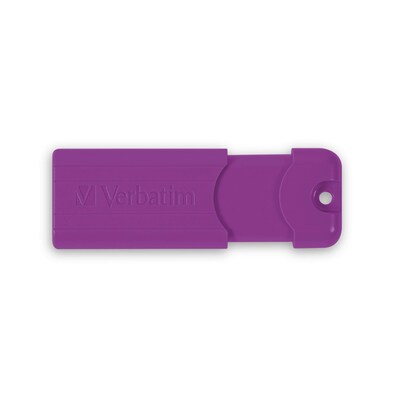 Verbatim PinStripe 64GB USB 3.2 Type-A Flash Drive, Assorted Colors, 5/Pack (70389)