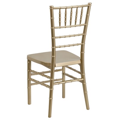 Flash Furniture HERCULES PREMIUM Series Resin Chiavari Chair, Gold, 2 Pack (2LEGOLD)