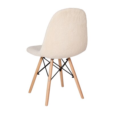 Flash Furniture Zula Wood Accent Chair, Off-White (DL10W)