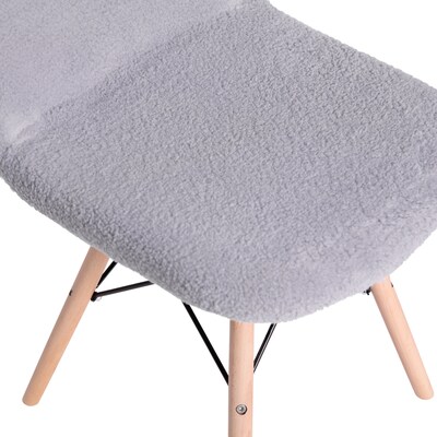 Flash Furniture Zula Wood Accent Chair, Gray, 2 Pack (DL10GY2)