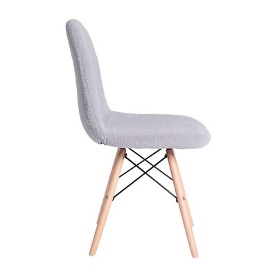 Flash Furniture Zula Wood Accent Chair, Gray, 2 Pack (DL10GY2)