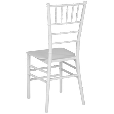 Flash Furniture HERCULES Series Resin Chiavari Chair, White, 2 Pack (2LEWHITEM)