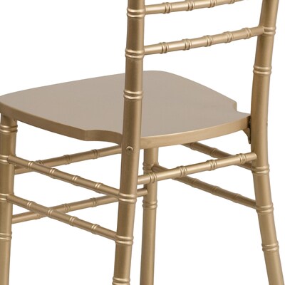 Flash Furniture HERCULES Series Wood Chiavari Chair, Gold, 2 Pack (2XSGOLD)