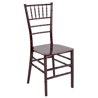 Flash Furniture HERCULES Series Resin Chiavari Chair, Mahogany, 2 Pack (2LEMAHOGANYM)