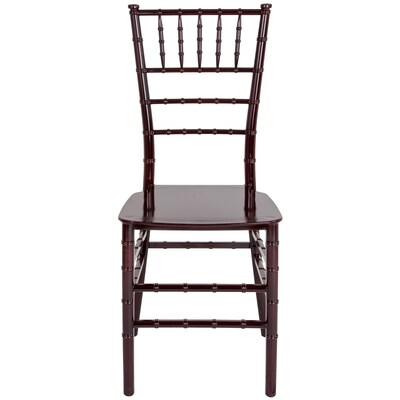 Flash Furniture HERCULES Series Resin Chiavari Chair, Mahogany, 2 Pack (2LEMAHOGANYM)