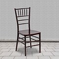 Flash Furniture HERCULES Series Resin Chiavari Chair, Mahogany, 2 Pack (2LEMAHOGANYM)