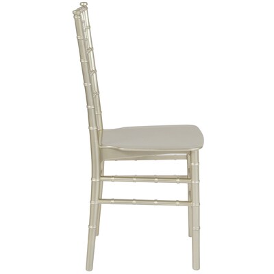 Flash Furniture HERCULES Series Resin Chiavari Chair, Champagne, 2 Pack (2LECHAMPM)