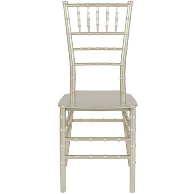 Flash Furniture HERCULES Series Resin Chiavari Chair, Champagne, 2 Pack (2LECHAMPM)