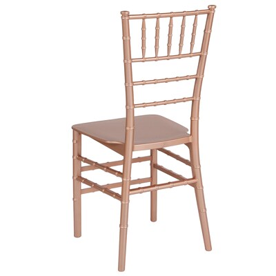 Flash Furniture HERCULES Resin Chiavari Chair, Rose Gold (LEROSEM)