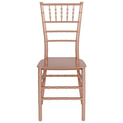 Flash Furniture HERCULES Resin Chiavari Chair, Rose Gold (LEROSEM)