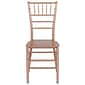 Flash Furniture HERCULES Series Resin Chiavari Chair, Rose Gold, 2 Pack (2LEROSEM)