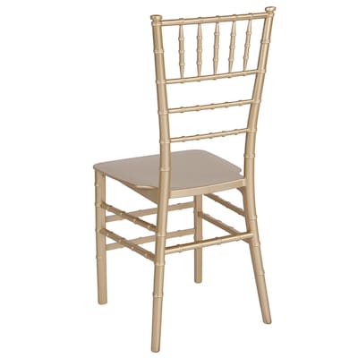 Flash Furniture HERCULES Series Resin Chiavari Chair, Gold, 2 Pack (2LEGOLDM)