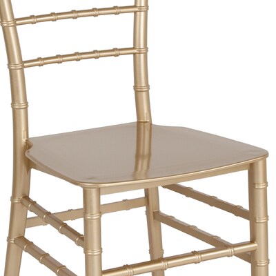 Flash Furniture HERCULES Series Resin Chiavari Chair, Gold, 2 Pack (2LEGOLDM)