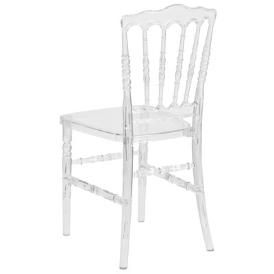 Flash Furniture Flash Elegance Plastic Neopoleon Stacking, Crystal Ice, 2 Pack (2BHH002CRYSTAL)