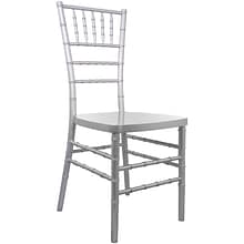 Flash Furniture Advantage Resin Chiavari Chair, Silver (RSCHIS)
