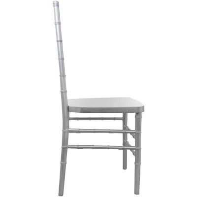 Flash Furniture Advantage Resin Chiavari Chair, Silver (RSCHIS)