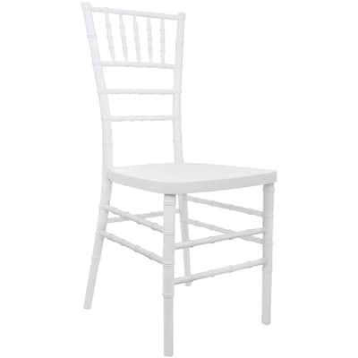 Flash Furniture Advantage Resin Chiavari Chair, White (RSCHIW)